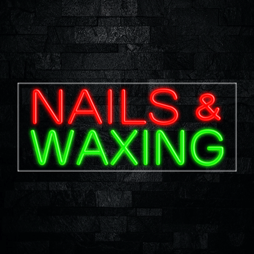 Nails & Waxing LED Flex Sign 32″ x 13″