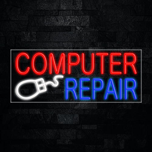 Computer Repair LED Flex Sign 32″ x 13″