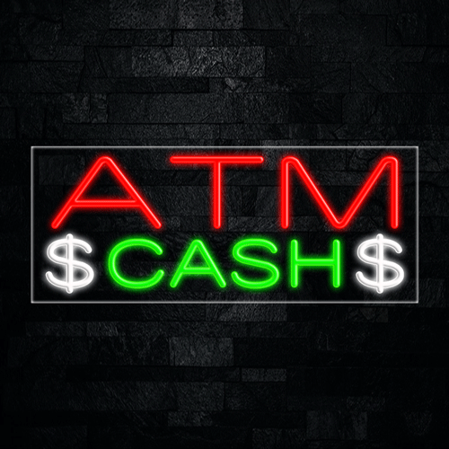 ATM Cash LED Flex Sign 32″ x 13″