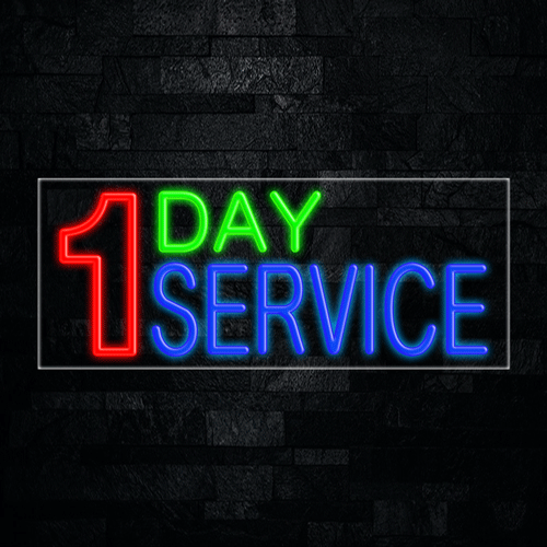 1 Day Service LED Flex Sign 32″ x 13″