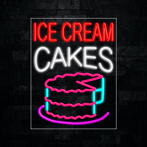 Ice Cream Cakes LED Flex Sign 31″ x 24″