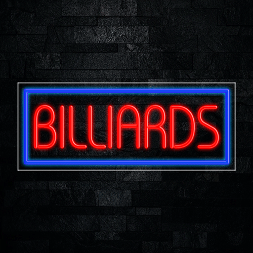 Billiards LED Flex Sign 32″ x 13″