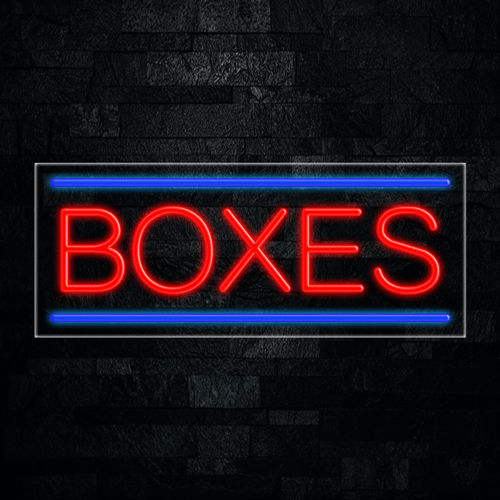 Boxes LED Flex Sign 32″ x 13″