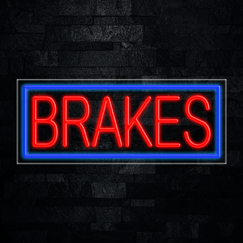 Brakes LED Flex Sign 32″ x 13″