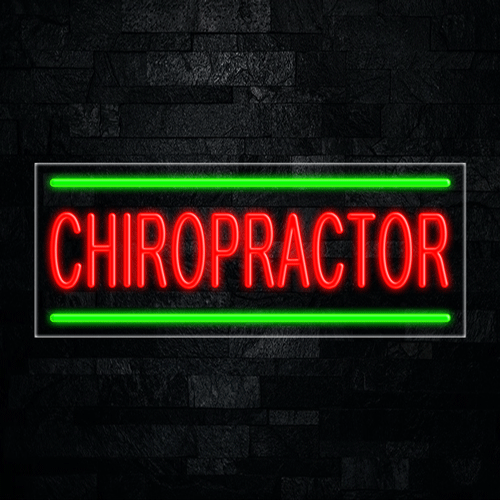 Chiropractor LED Flex Sign 32″ x 13″