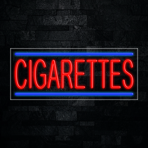 Cigarettes LED Flex Sign 32″ x 13″