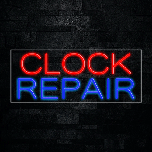 Clock Repair LED Flex Sign 32″ x 13″