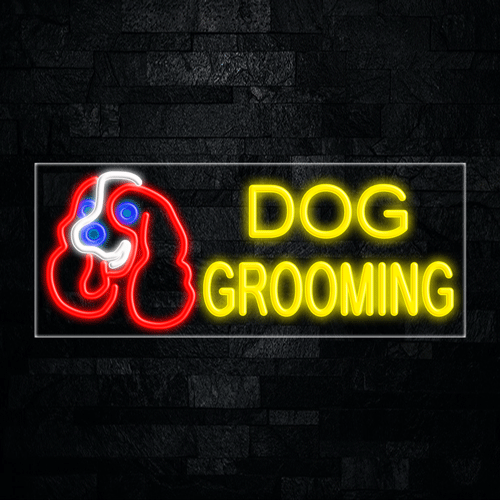 Dog Grooming LED Flex Sign 32″ x 13″