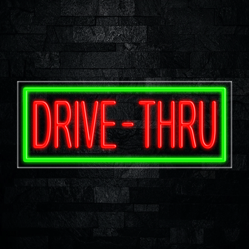 Drive-Thru  LED Flex Sign 32″ x 13″