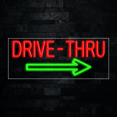 Drive-Thru  LED Flex Sign 32″ x 13″