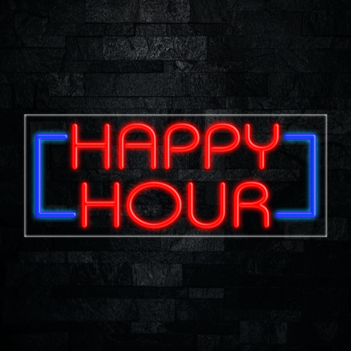 Happy Hour LED Flex Sign 32″ x 13″