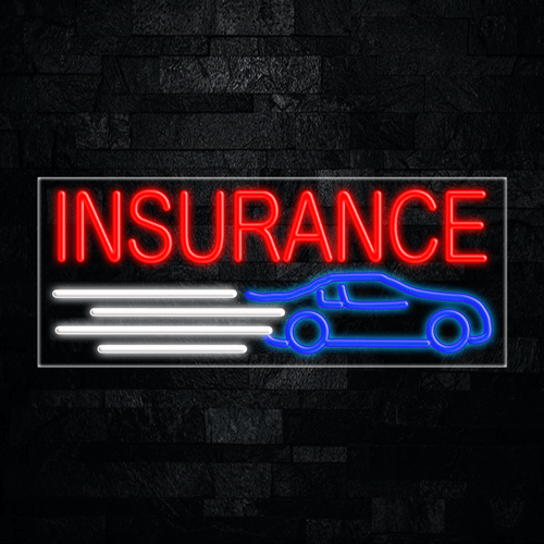 Auto Insurance  LED Flex Sign 32″ x 13″