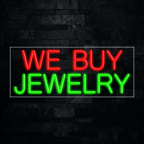 We Buy Jewelry LED Flex Sign 32″ x 13″