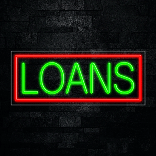 Loans LED Flex Sign 32″ x 13″