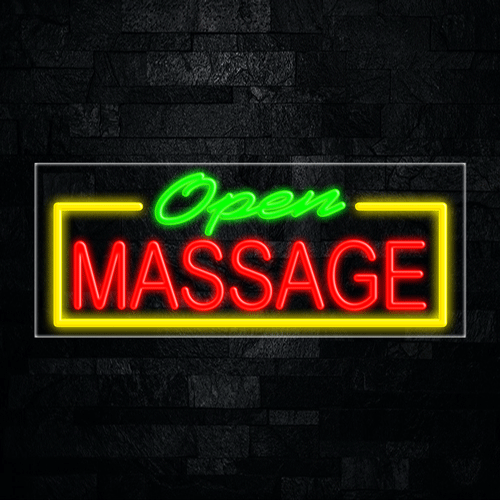 Open Massage LED Flex Sign 32″ x 13″