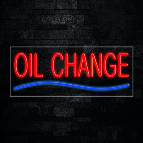 Oil Change LED Flex Sign 32″ x 13″