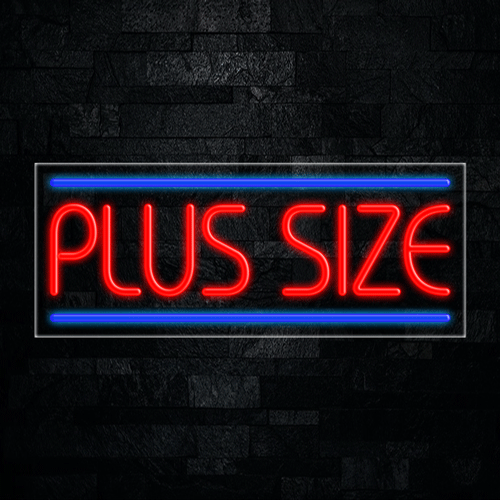 Plus Size LED Flex Sign 32″ x 13″