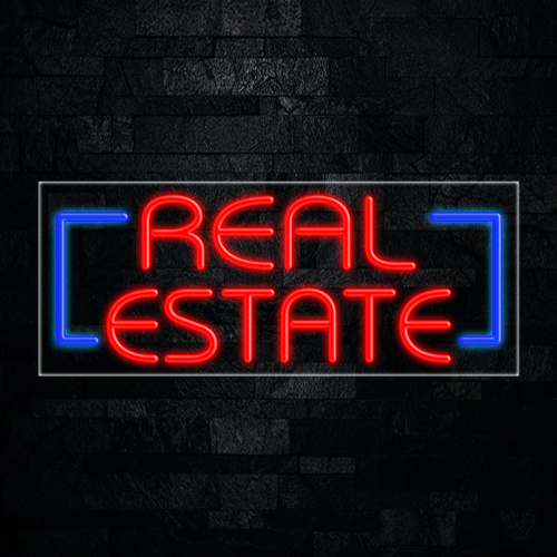 Real Estate LED Flex Sign 32″ x 13″