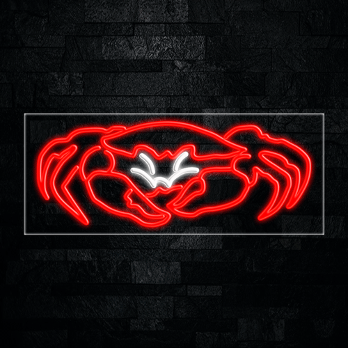 Crab Seafood logo LED Flex Sign 32″ x 13″