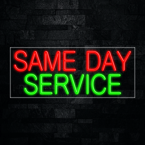 Same Day Service LED Flex Sign 32″ x 13″