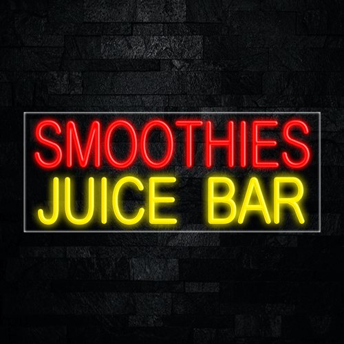 Smoothies Juice Bar LED Flex Sign 32″ x 13″