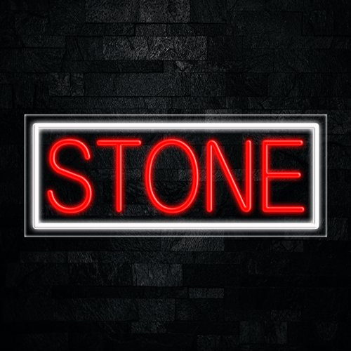 Stone LED Flex Sign 32″ x 13″