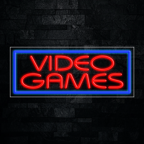 Video Games LED Flex Sign 32″ x 13″