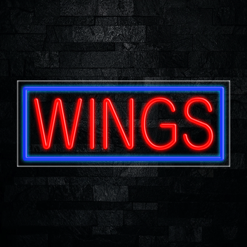 Wings LED Flex Sign 32″ x 13″