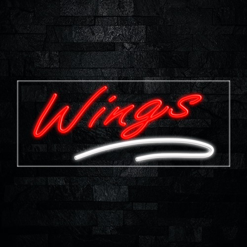 Wings LED Flex Sign 32″ x 13″