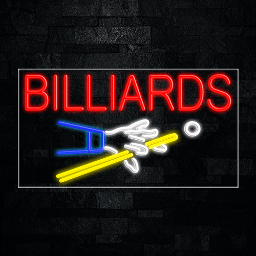 Billiards LED Flex Sign 37″ x 20″