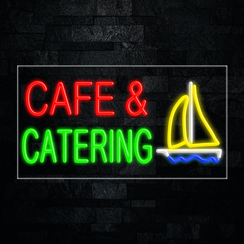 Café & Catering LED Flex Sign 37″ x 20″