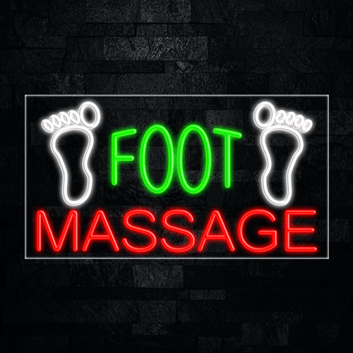 Foot Massage LED Flex Sign 37″ x 20″