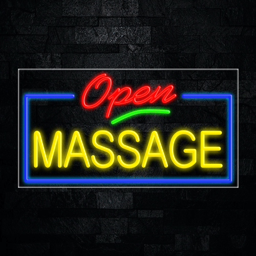 Open Massage LED Flex Sign 37″ x 20″