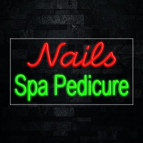 Nails Spa Pedicure LED Flex Sign 37″ x 20″