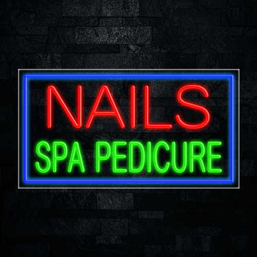 Nails Spa Pedicure LED Flex Sign 37″ x 20″