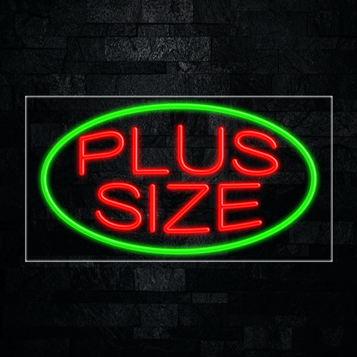 Plus Size LED Flex Sign 37″ x 20″