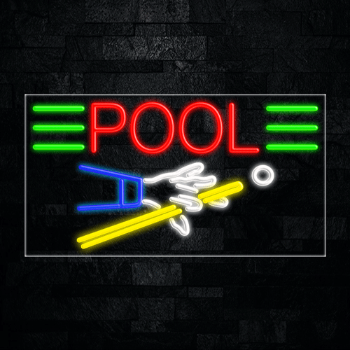 Pool LED Flex Sign 37″ x 20″