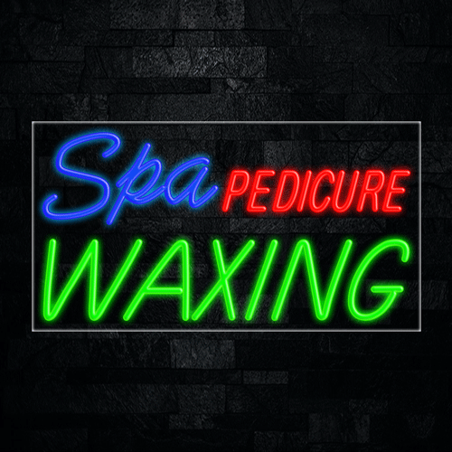 Spa Pedicure Waxing LED Flex Sign 37″ x 20″