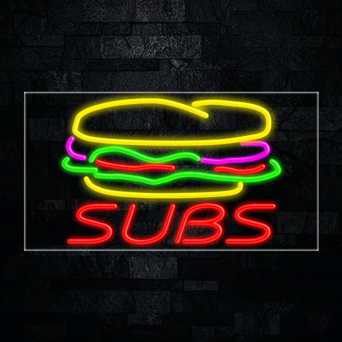 Subs LED Flex Sign 37″ x 20″