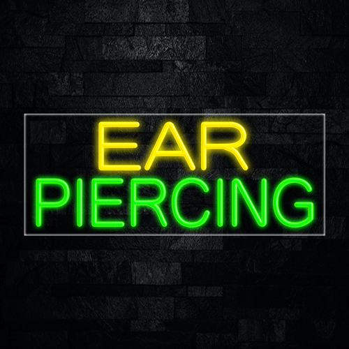 Ear Piercing LED Flex Sign 32″ x 13″