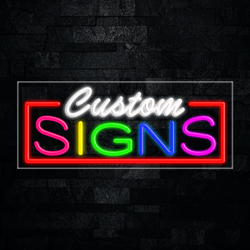 Custom Signs LED Flex Sign 32″ x 13″