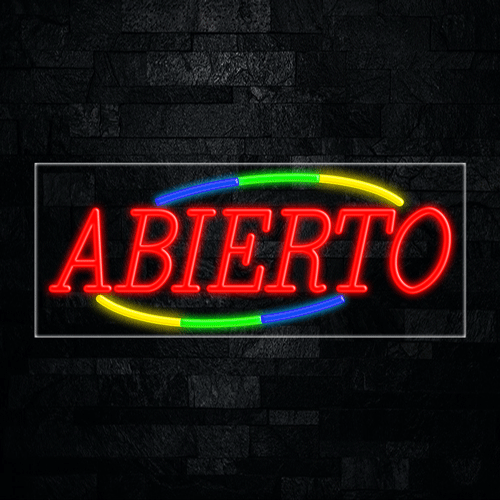 Abierto LED Flex Sign 32″ x 13″