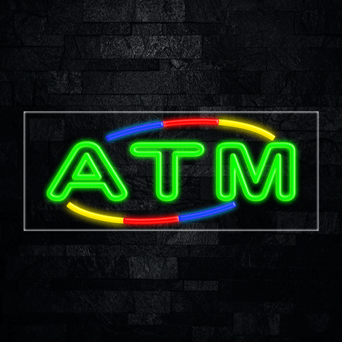 Atm LED Flex Sign 32″ x 13″