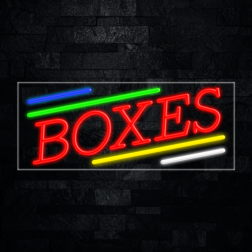 Boxes LED Flex Sign 32″ x 13″