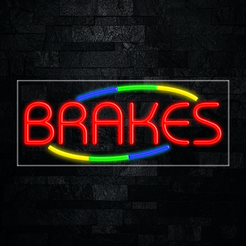 Brakes LED Flex Sign 32″ x 13″