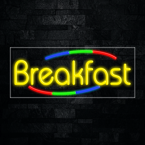 Breakfast LED Flex Sign 32″ x 13″