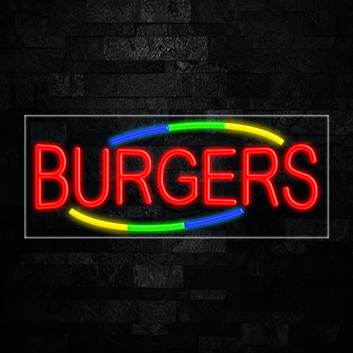 Burgers LED Flex Sign 32″ x 13″