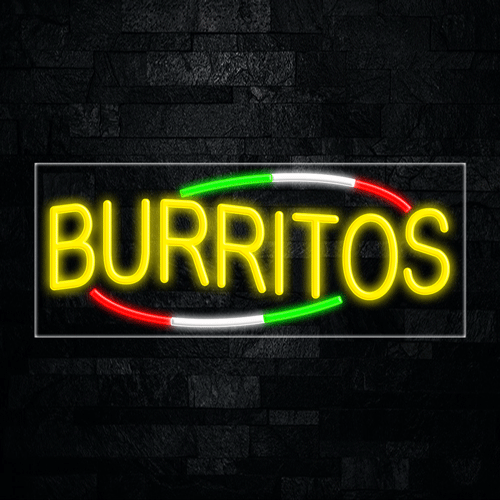 Burritos LED Flex Sign 32″ x 13″