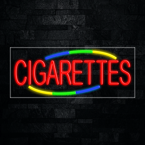 Cigarettes LED Flex Sign 32″ x 13″