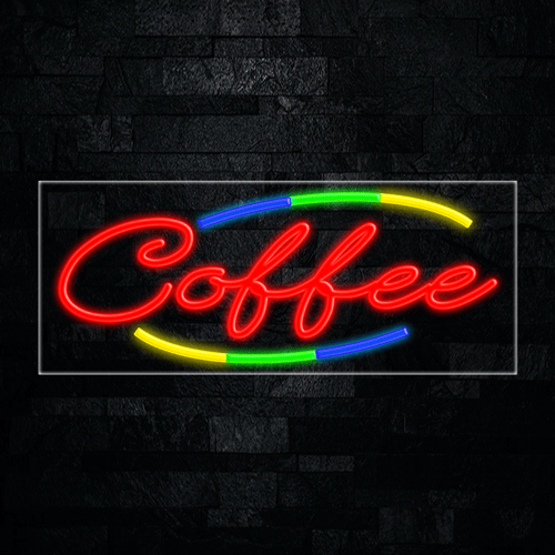 Coffee LED Flex Sign 32″ x 13″